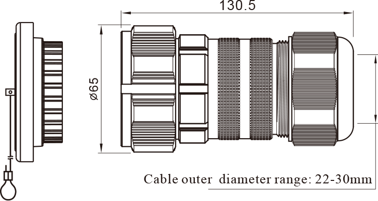 Вилка на кабель WL52J19TIIY Weipu