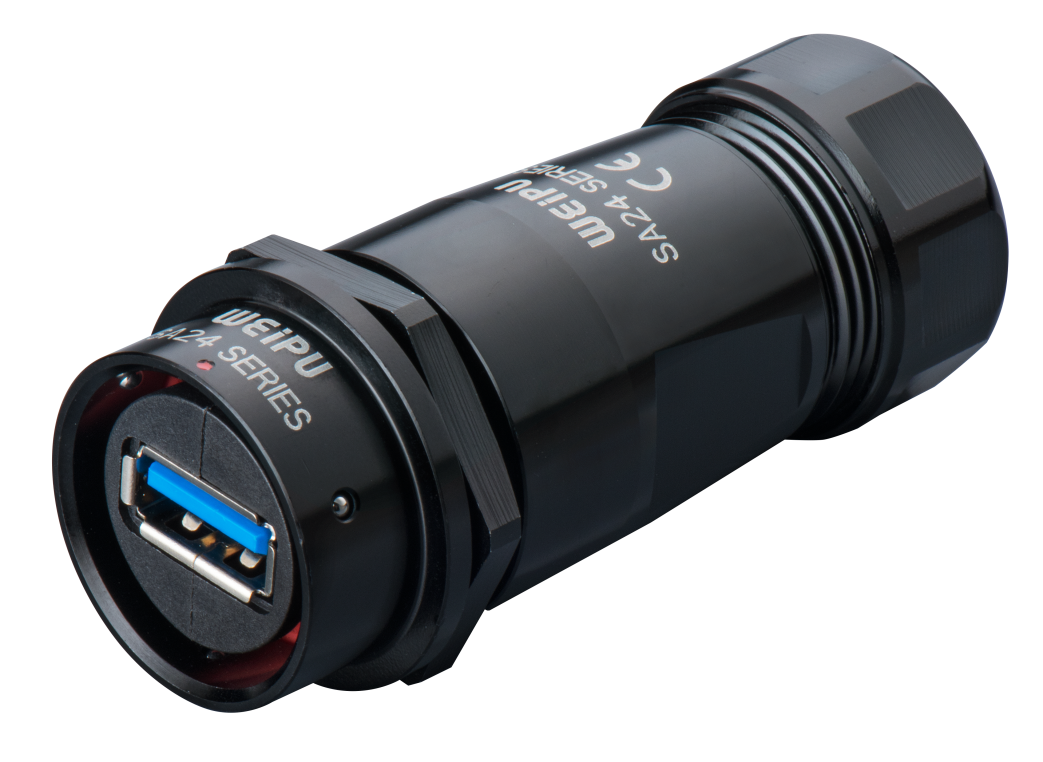 Розетка межкабельная USB SA2411/PUSB3.0R Weipu